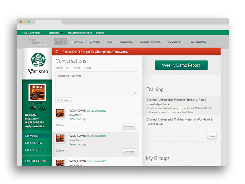 Starbucks Training, WordPress, BuddyPress, BadgeOS, WebDevStudios, LMS, Learning Management, Badges, Achievements, Gamification